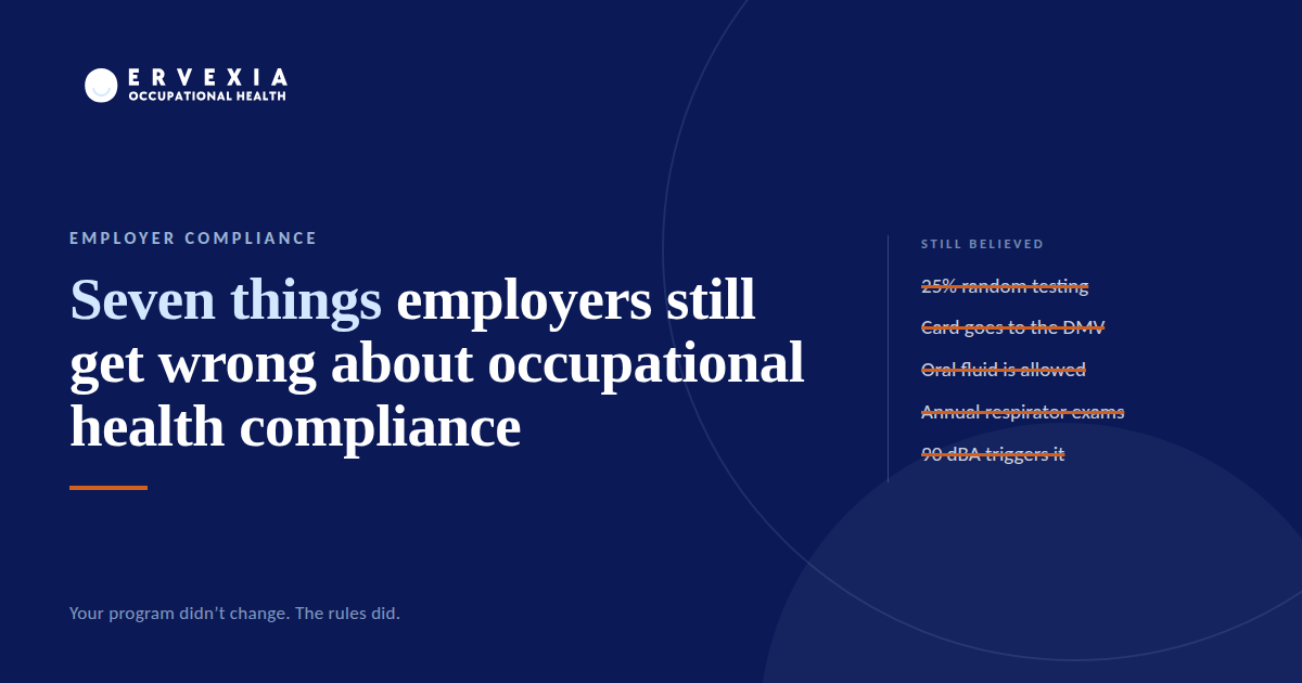 Seven Things Employers Still Get Wrong About Occupational Health Compliance